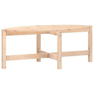 The Living Store Salontafel Klassiek Grenenhout - 118 x 63 x 45 cm - Stevig Frame