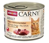 ANIMONDA Cat Carny Adult Kalkoen met kippenlever - nat kattenvoer - 200 g