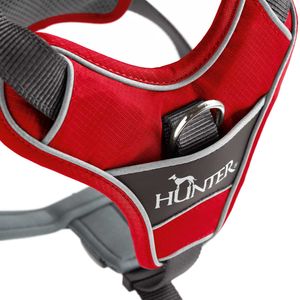 Hunter 67632 hond & kat harnas M Grijs, Rood Nylon, Polyester Trektuig