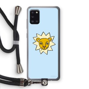Kleine leeuw: Samsung Galaxy A31 Transparant Hoesje met koord