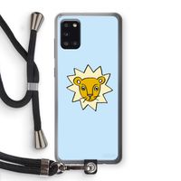 Kleine leeuw: Samsung Galaxy A31 Transparant Hoesje met koord