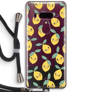 Citroenen: HTC U12+ Transparant Hoesje met koord