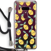 Citroenen: HTC U12+ Transparant Hoesje met koord