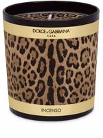 Dolce & Gabbana bougie à imprimé léopard - Noir