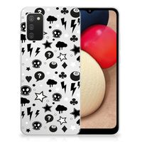 Silicone Back Case Samsung Galaxy A02s Silver Punk - thumbnail