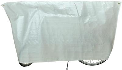 Vk fietsbeschermhoes (2) classic wit met ringen