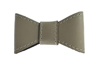 SAZZZ VLINDERSTRIK GLAMPER CLASSIC LEER TAUPE M VOOR HALSBAND 2 CM