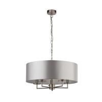 Searchlight Hanglamp met kap Knightsbridge Ø 55cm 4785-5SS