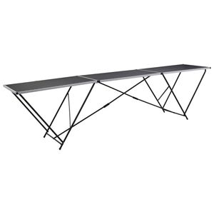 vidaXL Behangtafel inklapbaar 300x60x78 cm MDF en aluminium