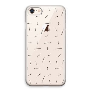 Hipster stripes: iPhone 8 Transparant Hoesje