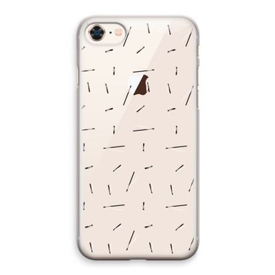 Hipster stripes: iPhone 8 Transparant Hoesje