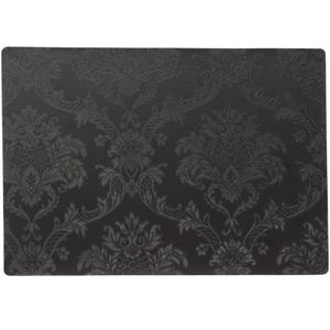 Stevige luxe Tafel placemats Amatista zwart 30 x 43 cm
