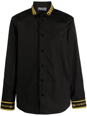 Versace Jeans Couture chemise à imprimé Chain Couture - Noir