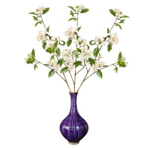 Kunstbloem Kersen bloesem - 3x - 90 cm - wit - Kunst zijdebloemen