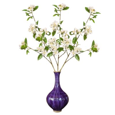 Kunstbloem Kersen bloesem - 3x - 90 cm - wit - Kunst zijdebloemen