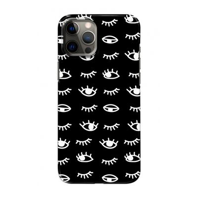 Eye pattern #3: Volledig geprint iPhone 12 Hoesje