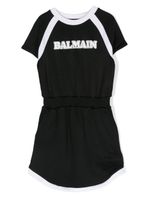 Balmain Kids robe à logo imprimé - Noir - thumbnail