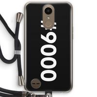 #9000: LG K10 (2017) Transparant Hoesje met koord