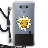 Kleine leeuw: LG G6 Transparant Hoesje met koord