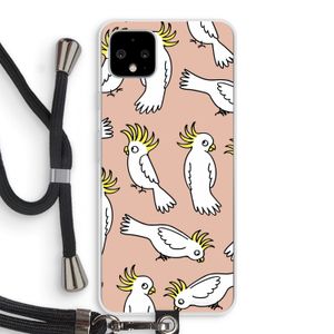 Papegaai: Pixel 4 XL Transparant Hoesje met koord