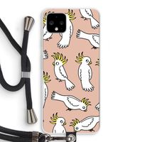Papegaai: Pixel 4 XL Transparant Hoesje met koord