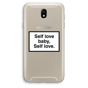 Self love: Samsung Galaxy J7 (2017) Transparant Hoesje