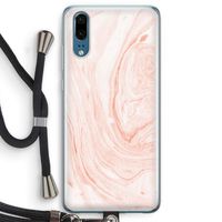 Peach bath: Huawei P20 Transparant Hoesje met koord