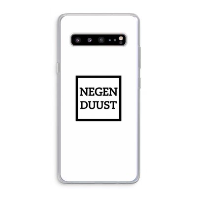 Negenduust vierkant: Samsung Galaxy S10 5G Transparant Hoesje