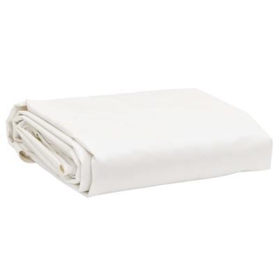 VidaXL Dekzeil 650 g/m² 5x8 m wit