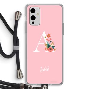 Pink Bouquet: OnePlus 9 Transparant Hoesje met koord