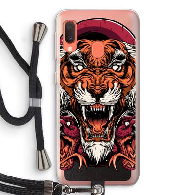 Tiger and Rattlesnakes: Samsung Galaxy A20e Transparant Hoesje met koord