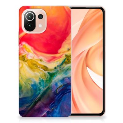 Hoesje maken Xiaomi Mi 11 Lite | 11 Lite 5G NE Watercolor Dark Hoesje maken Xiaomi Mi 11 Lite | 11 Lite 5G NE Watercolor Dark