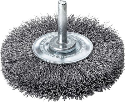 Lessmann Ronde borstel | d. 70 mm schacht 6 mm draaddikte 0,3 mm | staal 13 mm 15.000 omw/min | Max. toerental 15000 min-¹ | 1 stuk - 417163 417163