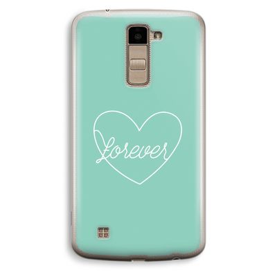 Forever heart pastel: LG K10 (2016) Transparant Hoesje