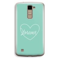 Forever heart pastel: LG K10 (2016) Transparant Hoesje