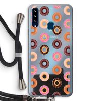 Donuts: Samsung Galaxy A20s Transparant Hoesje met koord