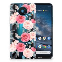 Nokia 8.3 TPU Case Butterfly Roses - thumbnail