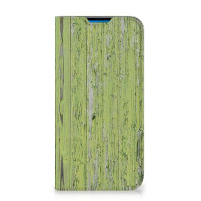 iPhone 14 Pro Max Book | Wallet Case | Green Wood