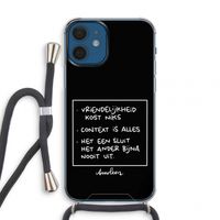 Mijn Motto's: iPhone 12 mini Transparant Hoesje met koord
