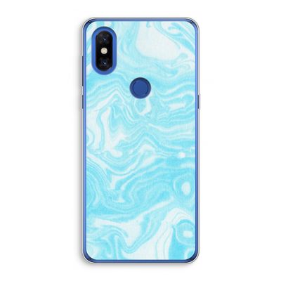 Waterverf blauw: Xiaomi Mi Mix 3 Transparant Hoesje