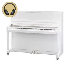 Kawai K-300 ATX4 WH/P chroom silent piano