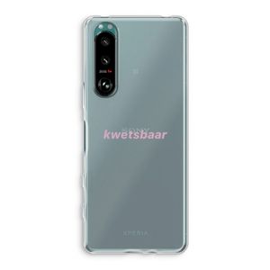 kwetsbaar: Sony Xperia 5 III Transparant Hoesje
