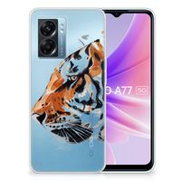 Hoesje maken OPPO A77 | A57 5G Watercolor Tiger - thumbnail