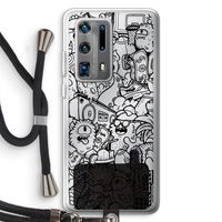 Vexx Black City : Huawei P40 Pro Plus Transparant Hoesje met koord