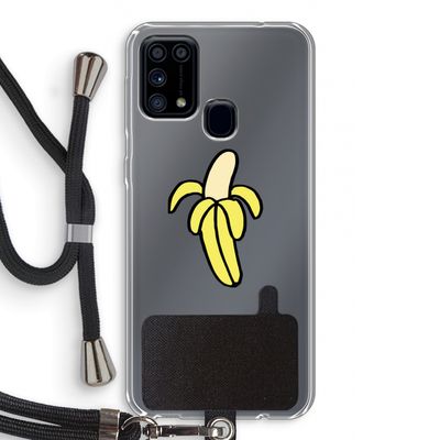 Banana: Samsung Galaxy M31 Transparant Hoesje met koord