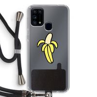 Banana: Samsung Galaxy M31 Transparant Hoesje met koord
