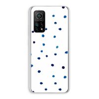 Blauwe stippen: Xiaomi Mi 10T 5G Transparant Hoesje