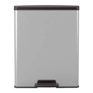 Curver Deco Bin Pedaalemmer 65 L - Zilver metallic