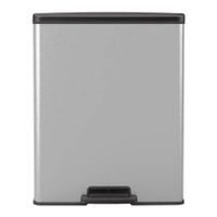 Curver Deco Bin Pedaalemmer 65 L - Zilver metallic - thumbnail