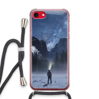 Wanderlust: iPhone SE 2020 Transparant Hoesje met koord